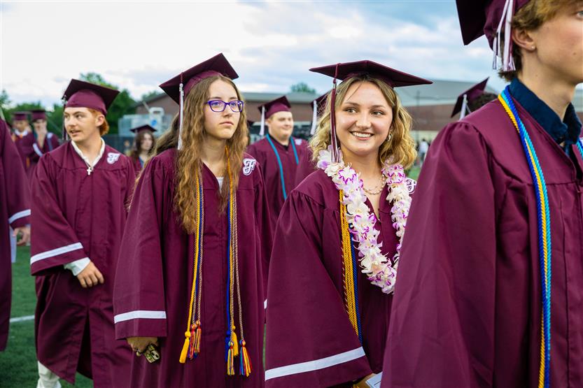 Students celebrate graduating
